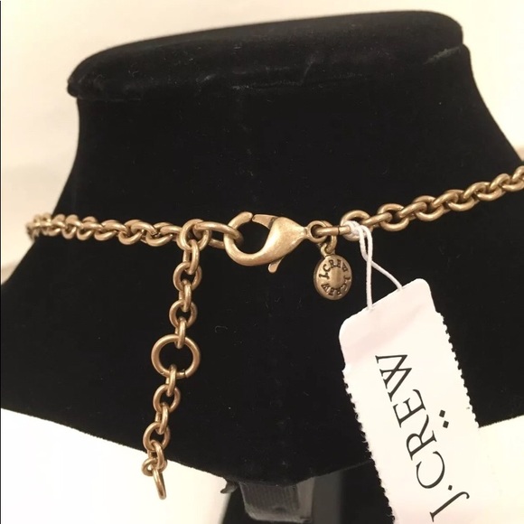 NWT J.Crew Crystal bouquet Statement Necklace - Picture 6 of 6